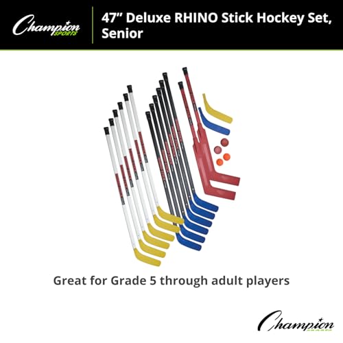 Champion Sports 47" Rhino Stick Senior Hockey Set