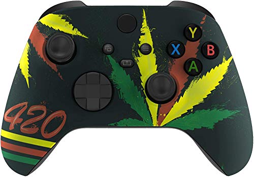 Custom Controllerzz Wireless Controller for Microsoft Xbox Series X/S & Xbox One - Custom Soft Touch Feel - Custom Xbox Series X/S Controller (X/S Red Chrome)