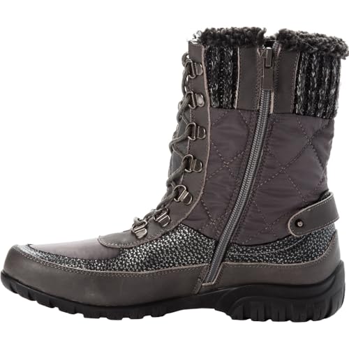 Propét Women's Delaney Frost Boot, Black, 07 2E US