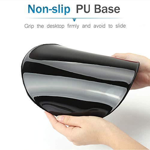 CUISHAN 2 Pack Gaming Mouse Pad and Coaster,Ergonomic Mouse Pad with Wrist Support Gel,Non-Slip PU Base,Easy Typing Pain Relief Effect,Suitable for Office and Home (Starry Owl)