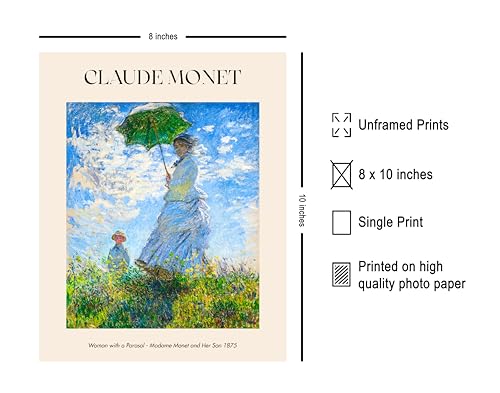 Poster Master Monet Poster - Bazille and Camille Print - Study for Déjeuner sur l'Herbe Art - Garden Art - Impressionism Art - Couple Art - Romantic Home or Office Wall Decor, 24x32 Unframed Wall Art