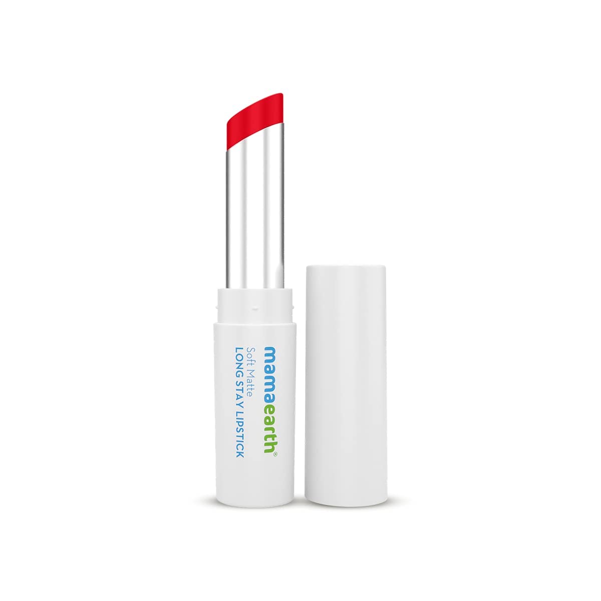 Mamaearth Soft Matte Hydrating Lipstick (08 - Red Dahlia) | 12-Hour Long Stay Lightweight Formula | Waterproof & Non-Drying | Smooth Matte Finish | 0.12 Oz (3.5g)