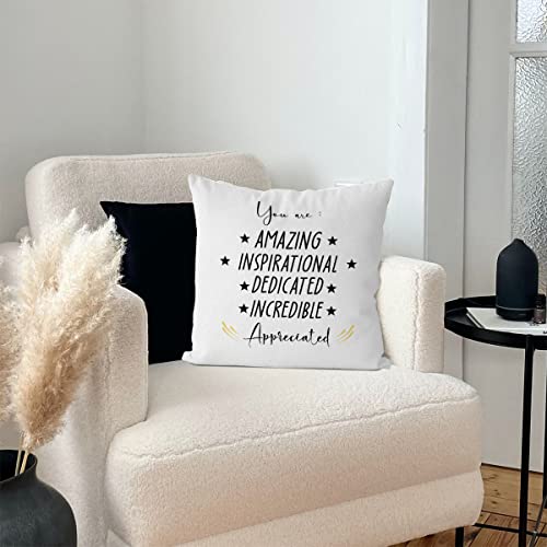 IWXYI Inspirational Gifts for Women,Inspirational You are Pillow Cover 18x18,Positive Cushion Pillow Case Home Decoration,Decorative Pillowcase for Home Decor