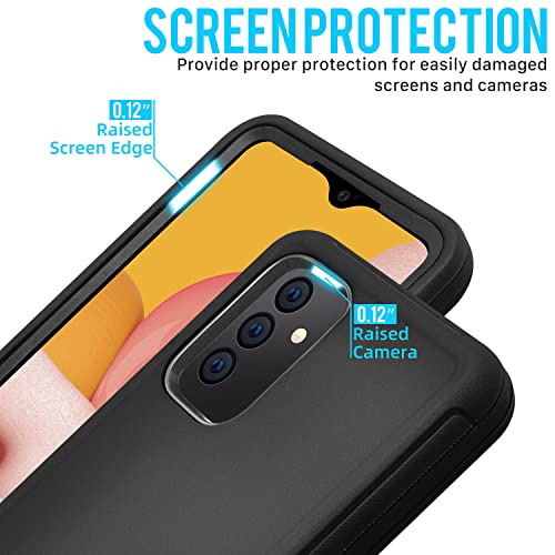 Cljlixcy Galaxy A13(2022) Case, Galaxy A04S (2023) Case, Shockproof Dust/Drop Proof Water-Resistance 4-Layer Full Body Protection Rugged Heavy Duty Cover for Samsung Galaxy A13 5G/ Galaxy A04S