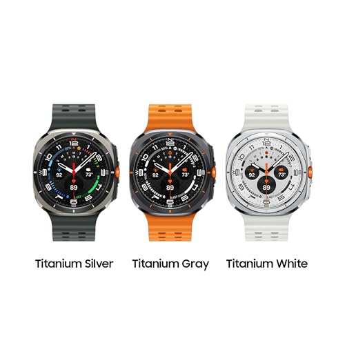 Samsung Galaxy Watch Ultra (2024) 47mm LTE AI Smartwatch w/Energy Score, Wellness Tips, Heart Rate Tracking, Sleep Monitor, Fitness Tracker, GPS,Titanium Silver [US Version, 1Yr Manufacturer Warranty]