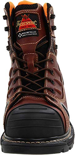 Thorogood GEN-Flex2 6” Composite Safety Toe Work Boots For Men - Breathable Heavy-Duty Toe Cap Boots With Goodyear Storm Welt, Slip-Resistant Outsole and Comfort Insole, Black - 9.5 W US