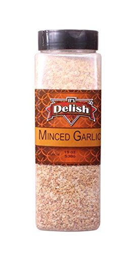 Dried Minced Garlic by Its Delish – 19 Oz Large Jar – Fresh, Pure, Non-GMO – No Preservatives, No Artificial Flavor Added, Certified Kosher