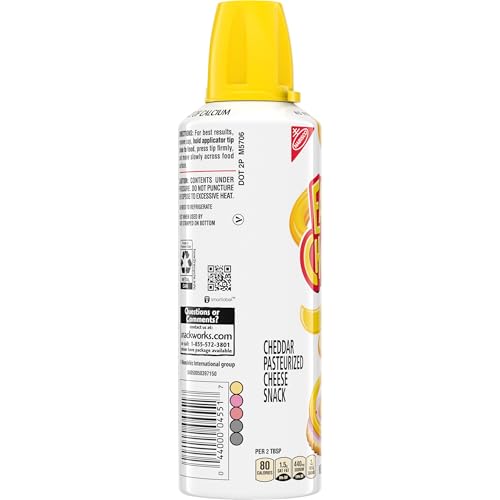 Easy Cheese Cheddar Cheese Snack, 8 oz