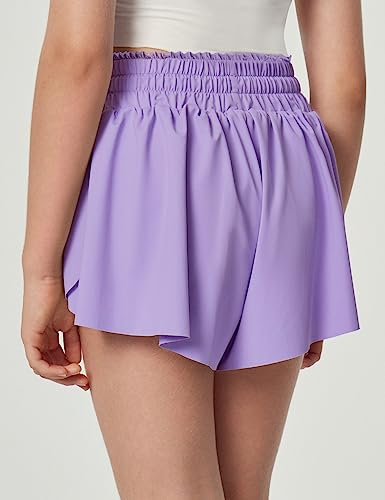 IUGA Girls Butterfly Shorts Athletic Flowy Shorts with Pockets Preppy Clothes Tennis Dance Cheer Shorts Teen Girls Mint Green