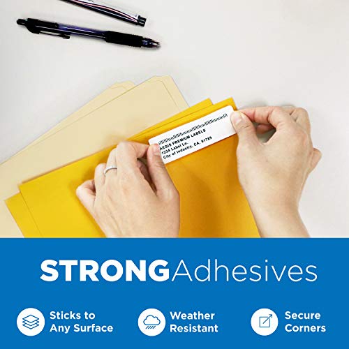 Aegis Adhesives - Compatible Direct Thermal Labels Replacement for DYMO 30252 (1-1/8" X 3-1/2") Address & Barcode - Use with Labelwriter 450, 450 Turbo, 4XL Printers (12 Rolls)