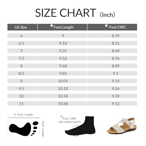 mysoft Women's Arch Support Sandals Orthotic Comfortable Walking Sandals Lightweight Athletic Outdoor Hiking Shoes