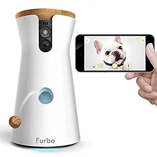 Furbo 360° Cat Camera + Nanny Bundle: Home Security & Cat Safety Alerts, Rotating Pet Treat Dispenser Camera with Speaker, Smart Home Indoor Cam w Phone App (Additional Subscription Required at Setup)