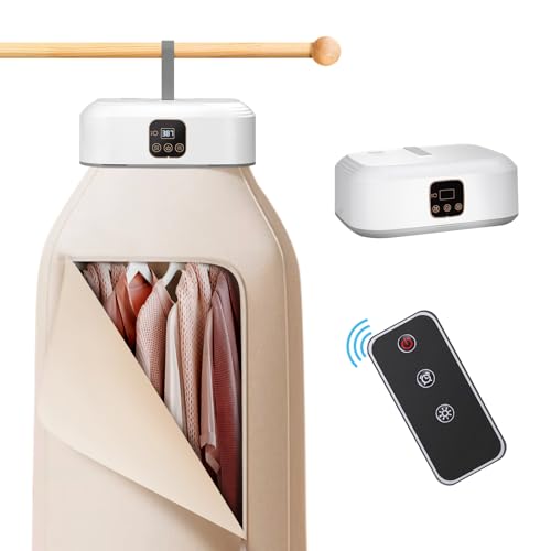 Portable Clothes Dryer，Mini Laundry Dryers with Remote Control, Small Compact Foldable Electric Drying Machine with Dry Bag for Travel,RV, Home,Apartment