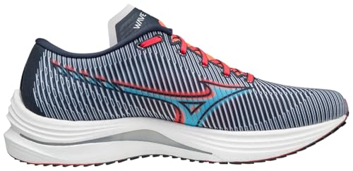 Mizuno Men's Wave Rebellion, Blue/Paradise Pink, 12.5