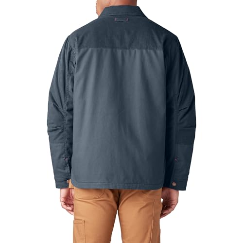 Dickies Men's Tradebuilt Wax Coated Canvas Service Jacket, Airforce Blue