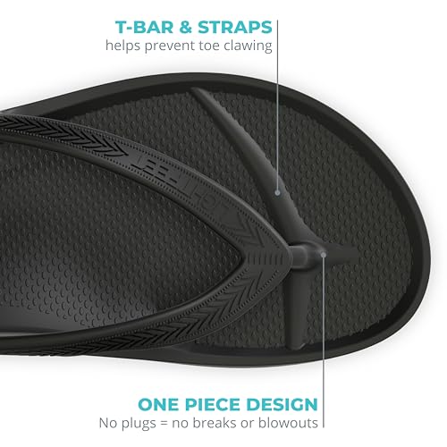 LightFeet Arch Support Flip Flops – Australian Podiatrist-Designed Orthotic Footwear for Women & Men | Prevent Tired Leg & Promote Comfort | Waterproof, Lightweight & Made From Recycled Materials