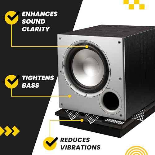 Sound Addicted VibeBoss P10 - Acoustic Isolation Platform Suitable for 8-10 inches Subwoofers (13.7'' x 15.7'' x 2.5'')