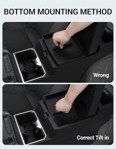 Ecarzo 3PCS Center Console Organizer for 2024-2025 Toyota Tacoma Armrest Hidden Storage Box, Maximize Space & Reduce Clutter, Tacoma Interior Accessories