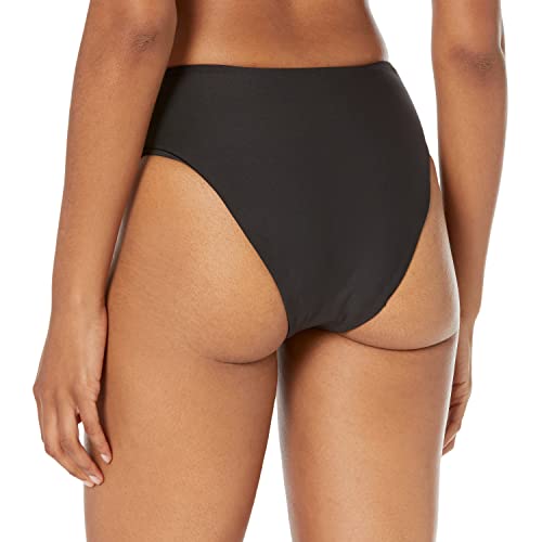 Volcom Women's Standard Simply Seamless Retro Swimsuit Bikini Bottom, Black, Small