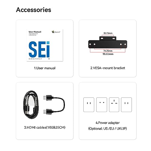 Beelink SEI14 Mini PC with Intel Core Ultra 5 125H (14C/18T), 32GB DDR5, 1TB NVMe M.2 SSD, Triple Display 4K Output, 2.5G LAN, WiFi 6, Bluetooth 5.2 W-11 Mini Desktop Computer