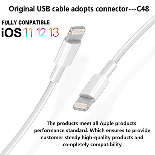 4Pack [Apple MFi Certified] Charger Lightning to USB Charging Cable Cord Compatible iPhone 14/13/12/11 Pro/11/XS MAX/XR/8/7/6s Plus,iPad Pro/Air/Mini,iPod Touch