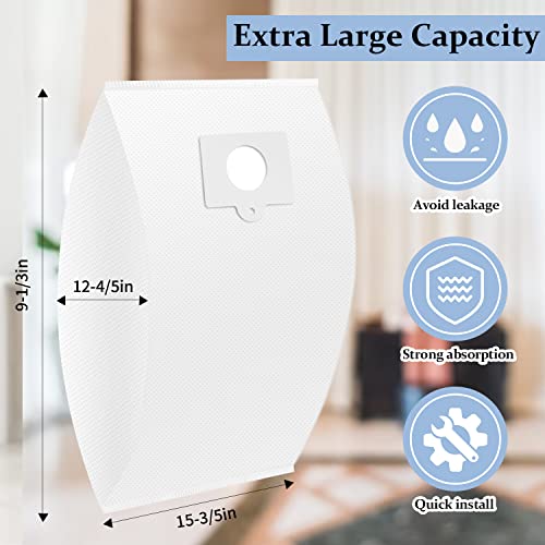 Improvedhand Replacement Type Q/C 53292 Cloth Vacuum Bags Fit for Ken-more 5055, 50557, 50558, 20-53292, 53291, 200 series, 400 series, 600 series, 700 series, 800 series Canister Vacuum Cleaner