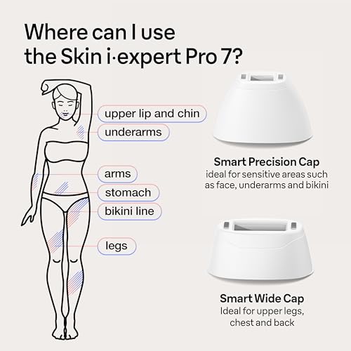 Braun SMART IPL Long-lasting Laser Hair Removal Device for Women & Men, Skin i·Expert, Home Hair Removal, Free App, Vanity Case, Venus Razor, 3 Smart Heads, Alternative for Laser Hair Removal, PL7243