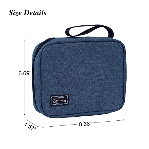 PACMAXI 20 Watch Bands Storage Carrying Case Compatible with Watches,Expandable Watch Band Holder Stores 20 Watch Bands Fit for Most Sizes of Watch Straps,Organizer for Watch Bands, Bag Only (Blue)