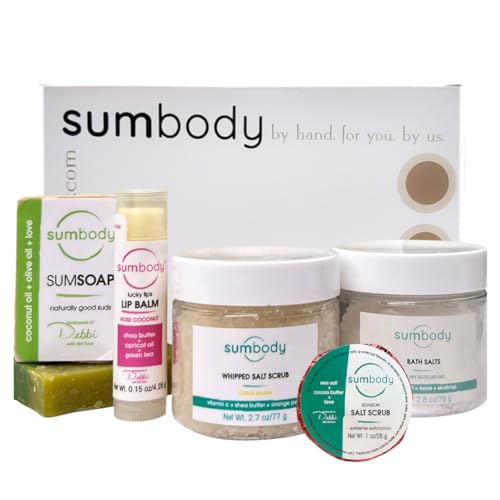 Sumbody Self Care Gifts for Women & Men - (6pcs) Aromatherapy Body Care Set and Skin Care Box, Hydrating At Home Spa Gift Baskets, Ideal for Relaxation, Pampering, & Daily Rejuvenation, Made in USA