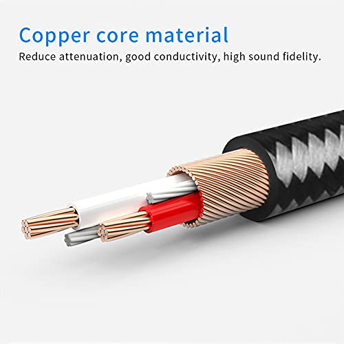 Oluote TRS 3.5mm Male to TRS 3.5mm Male Stereo Auxiliary Audio Cable, for Speaker, Car, Smartphone, MP3, Multi-Function Earphone, PC, Tablet (3M/9.84FT)