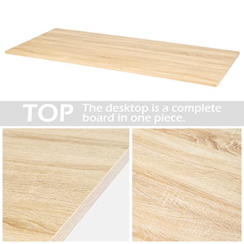 TOPSKY One-Piece Table Top for Electric Standing Desk Adjustable Desk (Espresso Gray, 54"x23.4"x1.2")