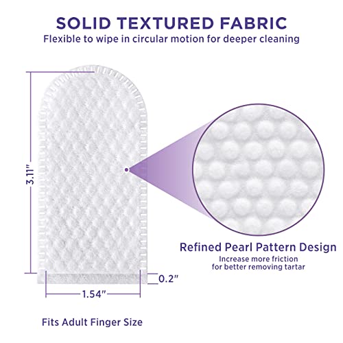 HICC Pet Teeth Cleaning Wipes for Dogs & Cats, Remove Bad Breath by Removing Plaque and Tartar Buildup, Disposable Dog Finger Toothbrush Gentle Pet Dental Care Wipes, 50 Counts, (Mentha Spicata Scent)