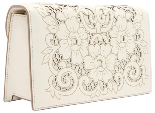 Oscar de la Renta, Laser Cut TRO Bag, Ivory