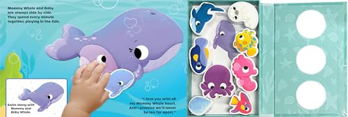 Little Hippo Books Ocean Hugs and Kisses | Interactive Toddler Books with Wooden Toys for Kids | Ocean Board Books & Kids Books | Ocean Animals Baby Book and Baby Toy