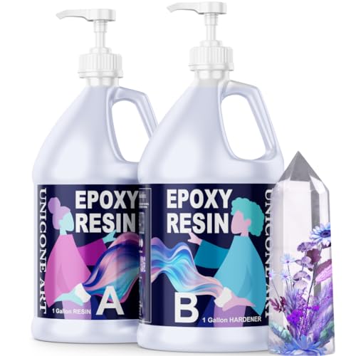 Epoxy Craft Kit 2 Gallon - Non-Toxic, Crystal Clear, Odor-Free, UV Resistant, High Gloss Art Resin - Craft Stunning Creations with Ease (2gal)