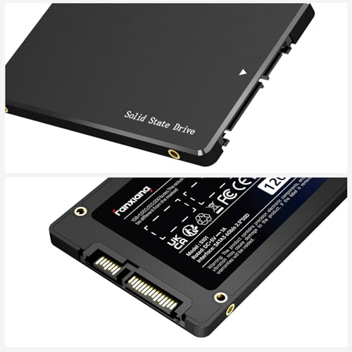 fanxiang S101 128GB SSD SATA III 6Gb/s 2.5" Internal Solid State Drive, Read Speed up to 550MB/sec, Compatible with Laptop and PC Desktops(Black)