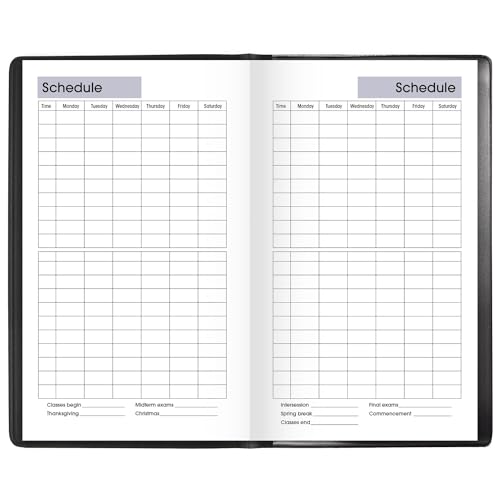 AT-A-GLANCE 2023-2024 Academic Pocket Calendar, Weekly Planner, 3-1/2" x 6", Flexible Cover, DayMinder, Black (AY4800)