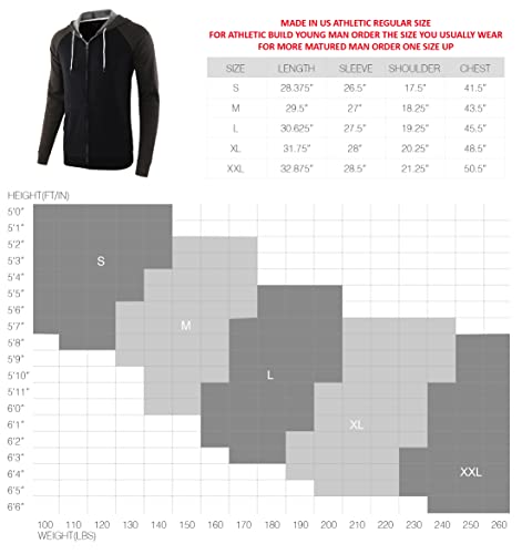 HETHCODE Mens Casual Lightweight Vintage Zip Up Pocket Active Sports Hoodie Sweatshirt Jacket H.Oatmeal S