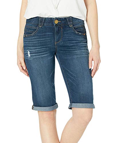 Democracy Women's Ab Solution Bermuda Short, Light Blue Retro, 4