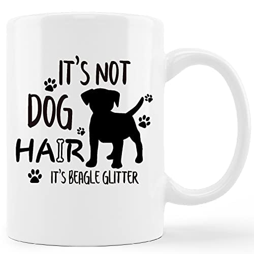 kunlisa Funny Newfie Mug Cup,It's Not Dog Hair It's Newfie Glitter Ceramic Mug-11oz Coffee Milk Tea Mug Cup,Gifts For Dog Lovers Newfie Mom Dog Mom Women Men Teen Girls,Pet Lovers Coworkers Gifts