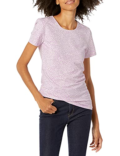 Amazon Essentials Women's Classic-Fit Short-Sleeve Crewneck T-Shirt - Discontinued Colors, Pack of 2, White/Navy, X-Large