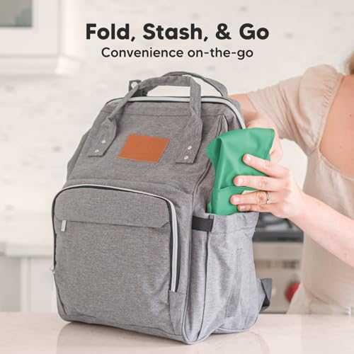 3-Pack Waterproof Baby Bibs for Eating - Lightweight Baby Bib with Food Catcher, Mess Proof Toddler Bibs, Waterproof Bibs for Baby Boys, Baby Girls, Feeding Bibs, Drool Bibs, Baby Food Bibs (Vessels)