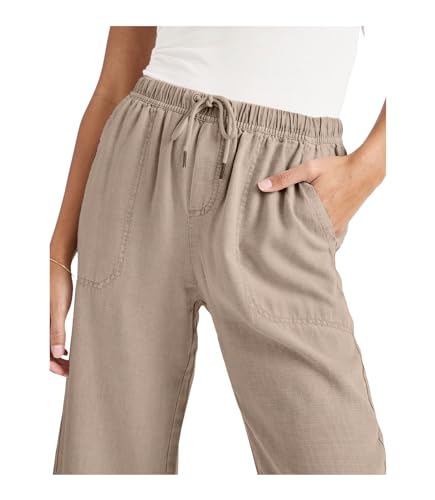 Splendid Women's Angie Crop Wide Leg Pants, Fawn, X-Small