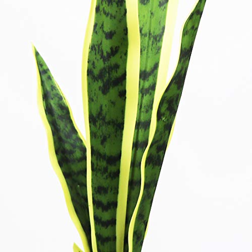 Bird Fiy Artificial Snake Plants 30" Faux Agave Fake Sansevieria Artificial Silk Plant for Home Garden Office Store Decoration 4 Pcs (Green)