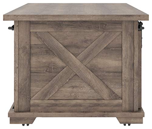 Signature Design by Ashley Arlenbry Rustic Farmhouse Coffee Table, Grayish Brown