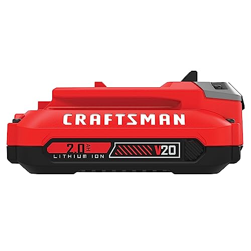 Craftsman V20 Battery & Charger Starter Kit, 2.0 Ah with Random Orbit Sander (CMCB202-2CK & CMCW220B)