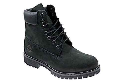 Timberland Men's 6 inch Premium Waterproof Boot, Black Nubuck, 7 W