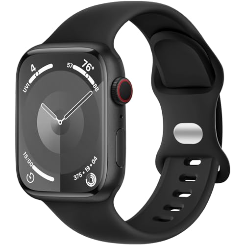 DaQin Sport Band Compatible with Apple Watch Band 40mm 38mm 41mm 42mm 44mm 45mm 49mm Women Men, Soft Silicone Waterproof Replacement Strap for Apple Watch SE iWatch Series 9 8 7 6 5 4 3 2 1,Light Pink