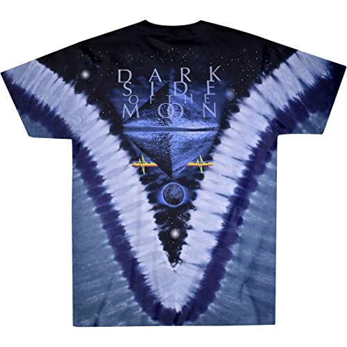 Liquid Blue Men's Pyramid V T-Shirt, Tie Dye, Medium