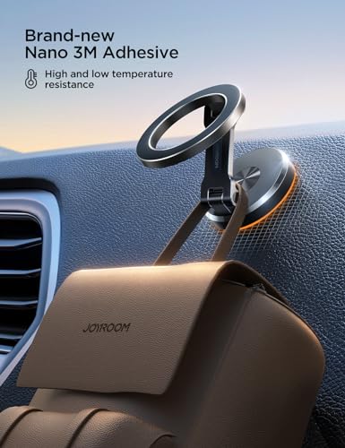 JOYROOM for MagSafe Car Mount, [360° Rotation & Strong Magnet] Magnetic Phone Holder for Car, All-Metal Ultra Magnetic Car Phone Holder, Fits iPhone 16/16 Pro/16 Pro Max 15 14 13 & MagSafe Case